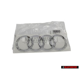 Audi Original Anillos Trasero Simbolo Insignia Emblema Cromo - 4L0853742 2ZZ