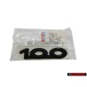 Audi Original 100 Trasero Rotulo Insignia Emblema Negro - 431853741A 2FA