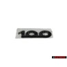 Audi Original 100 Trasero Rotulo Insignia Emblema Negro - 431853741A 2FA