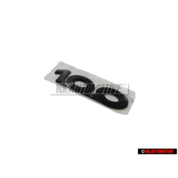 Audi Original 100 Trasero Rotulo Insignia Emblema Negro - 431853741A 2FA