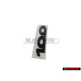 Audi Original 100 Trasero Rotulo Insignia Emblema Negro - 431853741A 2FA