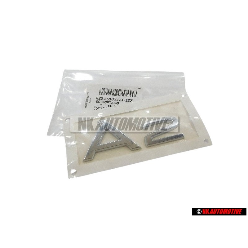 Audi Original A2 Trasero Rotulo Insignia Emblema Cromo - 8Z0853741B 2ZZ