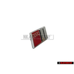 Audi Original S4 Volante Rotulo Insignia Emblema Cromo Rojo - 8A0419685B