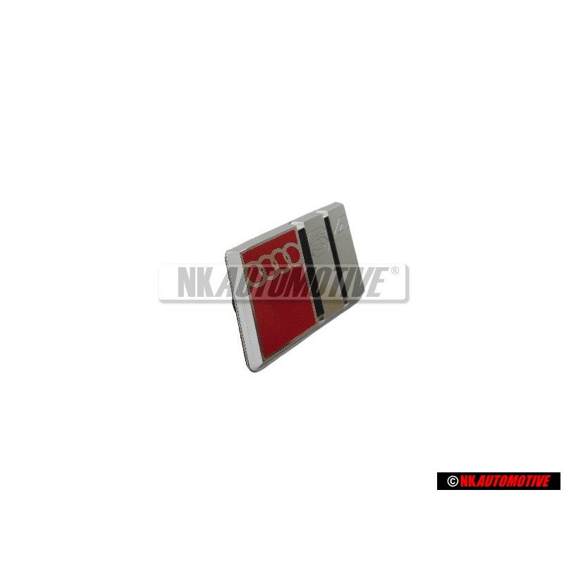 Audi Original S4 Volante Rotulo Insignia Emblema Cromo Rojo - 8A0419685B