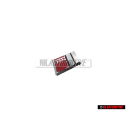 Audi Original S4 Volante Rotulo Insignia Emblema Cromo Rojo - 8A0419685B