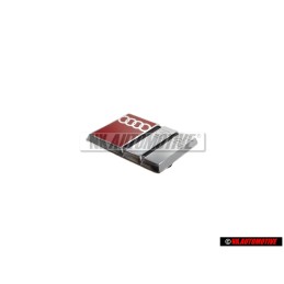 Audi Original S4 Volante Rotulo Insignia Emblema Cromo Rojo - 8A0419685B