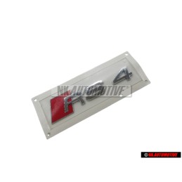 Audi Original RS4 Trasero Rotulo Insignia Emblema Cromo Rojo - 8D9853740 2ZZ