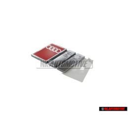 Audi Original S4 Trasero Rotulo Insignia Emblema Cromo Rojo - 8D5853737G 2ZZ