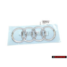 Audi Original Anillos Trasero Simbolo Insignia Emblema Cromo - 4F9853742 2ZZ
