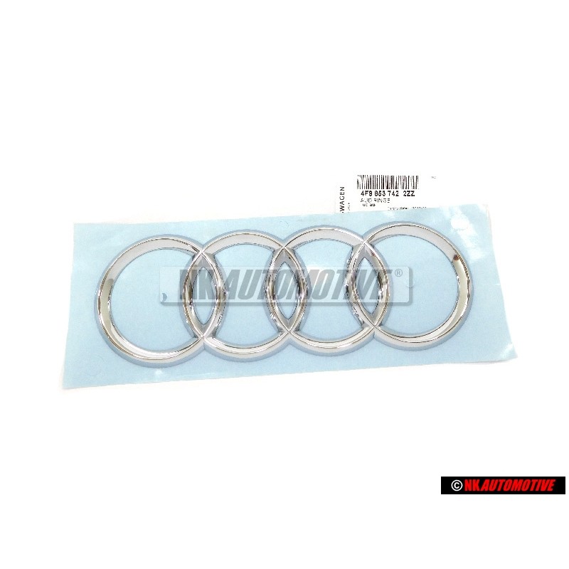 Audi Original Anillos Trasero Simbolo Insignia Emblema Cromo - 4F9853742 2ZZ