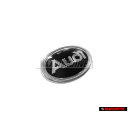 Audi Original Lado Simbolo Insignia Emblema Negro Cromo - 447853621 01C