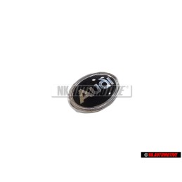 Audi Original Lado Simbolo Insignia Emblema Negro Cromo - 447853621 01C