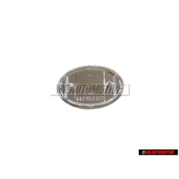 Audi Original Lado Simbolo Insignia Emblema Negro Cromo - 447853621 01C