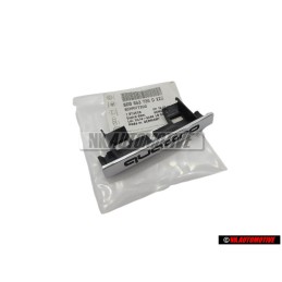 Audi Original QUATTRO Frente Rotulo Insignia Emblema Cromo - 8D0853736D 2ZZ
