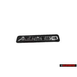 Audi Original AUDI 80 Tablero Rotulo Insignia Emblema Negro Cromo - 8A0853681D