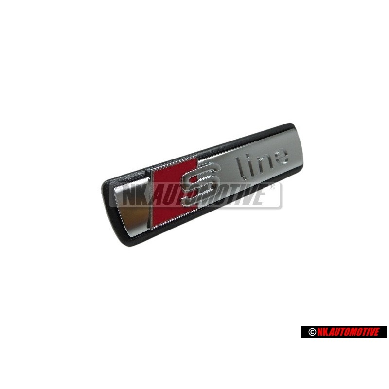 Audi Original S-LINE Frente Rotulo Insignia Emblema Cromo Rojo - 4F0853736A 2ZZ