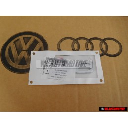 Audi Original S8 Trasero Rotulo Insignia Emblema Cromo Rojo - 4D0853735A 2ZZ