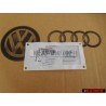 Audi Original S8 Trasero Rotulo Insignia Emblema Cromo Rojo - 4D0853735A 2ZZ