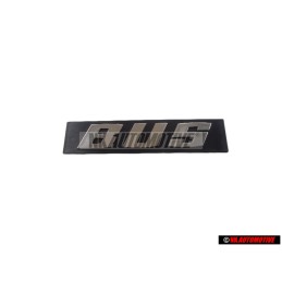 VW Original BUS Trasero Rotulo Insignia Emblema Plata Cepillada - 255853689