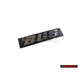 VW Original BUS Trasero Rotulo Insignia Emblema Plata Cepillada - 255853689