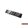 VW Original BUS Trasero Rotulo Insignia Emblema Plata Cepillada - 255853689