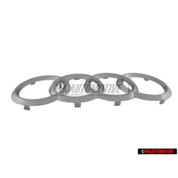 Audi Original Anillos Frente Simbolo Insignia Emblema Cromo - 4H0853605C 2ZZ
