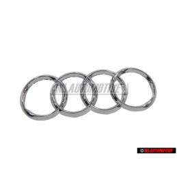 Audi Original Anillos Frente Simbolo Insignia Emblema Cromo - 4H0853605C 2ZZ