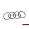 Audi Original Anillos Frente Simbolo Insignia Emblema Cromo - 4H0853605C 2ZZ