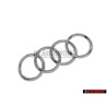 Audi Original Anillos Frente Simbolo Insignia Emblema Cromo - 4H0853605C 2ZZ
