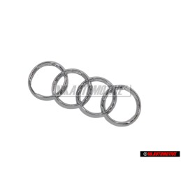 Audi Original Anillos Frente Simbolo Insignia Emblema Cromo - 4H0853605C 2ZZ