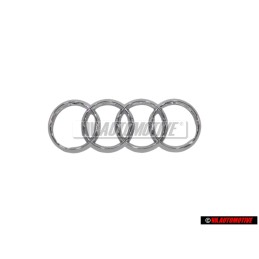 Audi Original Anillos Frente Simbolo Insignia Emblema Cromo - 4H0853605C 2ZZ