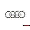 Audi Original Anillos Frente Simbolo Insignia Emblema Cromo - 4H0853605C 2ZZ