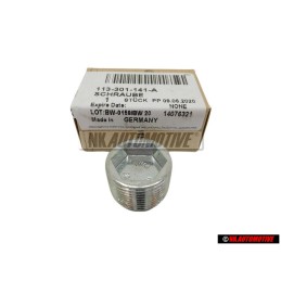VW Original Tornillo evac.aceite, Magnetico - 113301141A