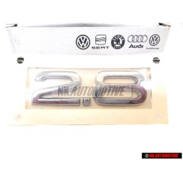 Audi Original 2.8 Trasero Rotulo Insignia Emblema Cromo - 4B0853743L 2ZZ