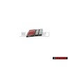 Audi Original S4 Volante Rotulo Insignia Emblema Cromo Rojo - 4A0419685