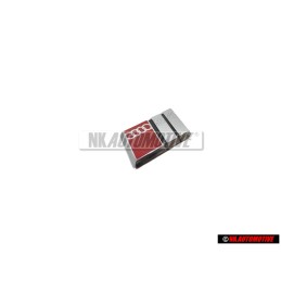 Audi Original S4 Volante Rotulo Insignia Emblema Cromo Rojo - 4A0419685
