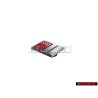 Audi Original S4 Volante Rotulo Insignia Emblema Cromo Rojo - 4A0419685