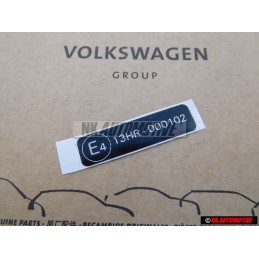 VW Original Placa De Modelo - 1C0000279
