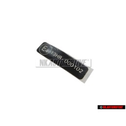 VW Original Placa De Modelo - 1C0000279