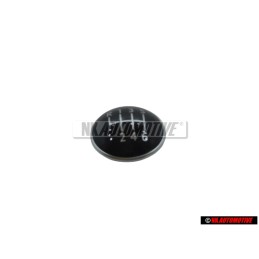 VW Original 6-Velocidades Palanca De Cambio Emblema Negro Cromo- 1K0711144J