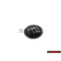 VW Original 6-Velocidades Palanca De Cambio Emblema Negro Cromo- 1K0711144J