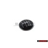 VW Original 6-Velocidades Palanca De Cambio Emblema Negro Cromo- 1K0711144J