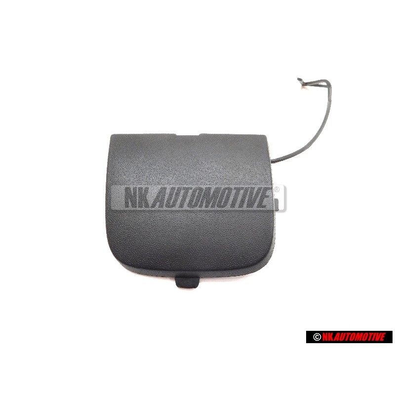 VW Original Cubierta Para Argolla Remolque Negro Satinado - 1K6807441B 9B9