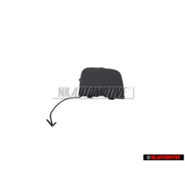 VW Original Cubierta Para Argolla Remolque Negro Satinado - 1K6807441B 9B9