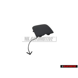 VW Original Cubierta Para Argolla Remolque Negro Satinado - 1K6807441B 9B9