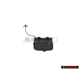 VW Original Cubierta Para Argolla Remolque Negro Satinado - 1K6807441B 9B9