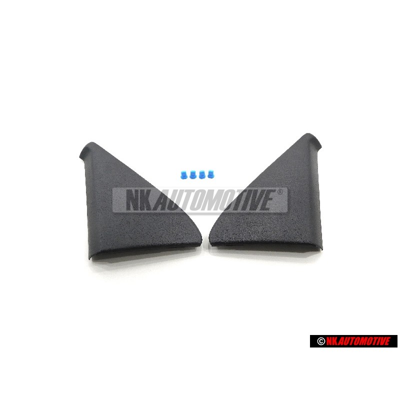 VW Original SET Apa Embellecedora De La Cubierta Del Espejo w/clips - Golf 2
