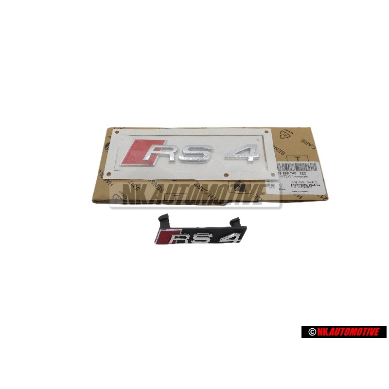 Audi Original SET Rotulo Insignia Emblema Frente & Trasero - RS4 B7 (8E)