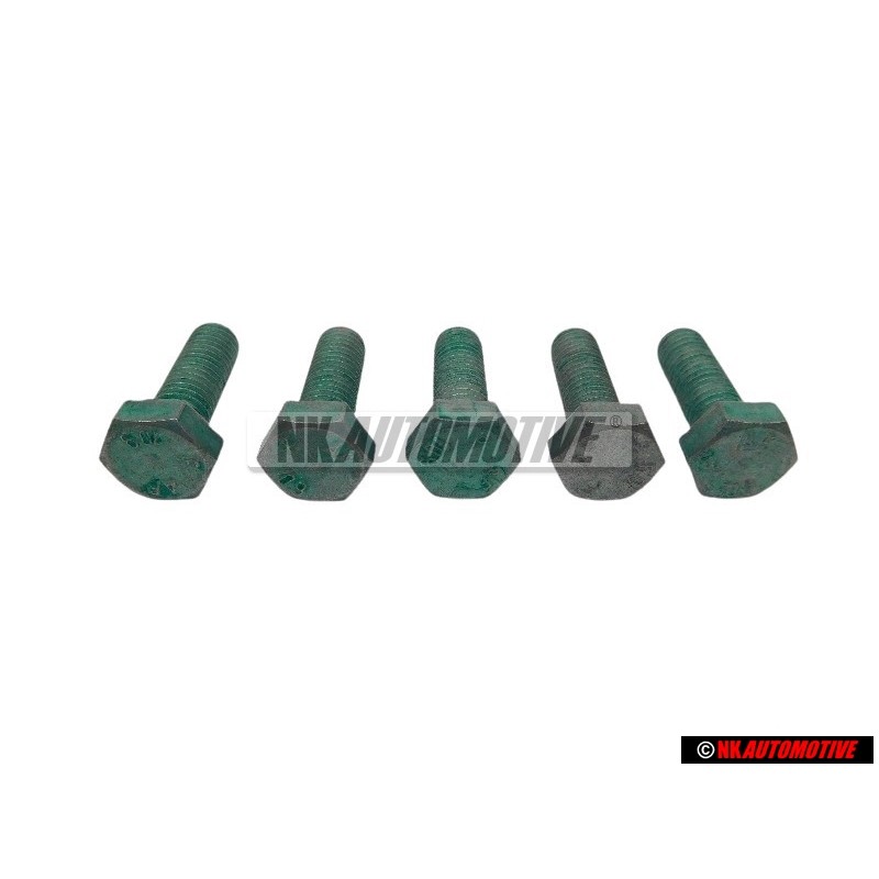 5x VW Original Tornillo Hexagonal - N 01024222