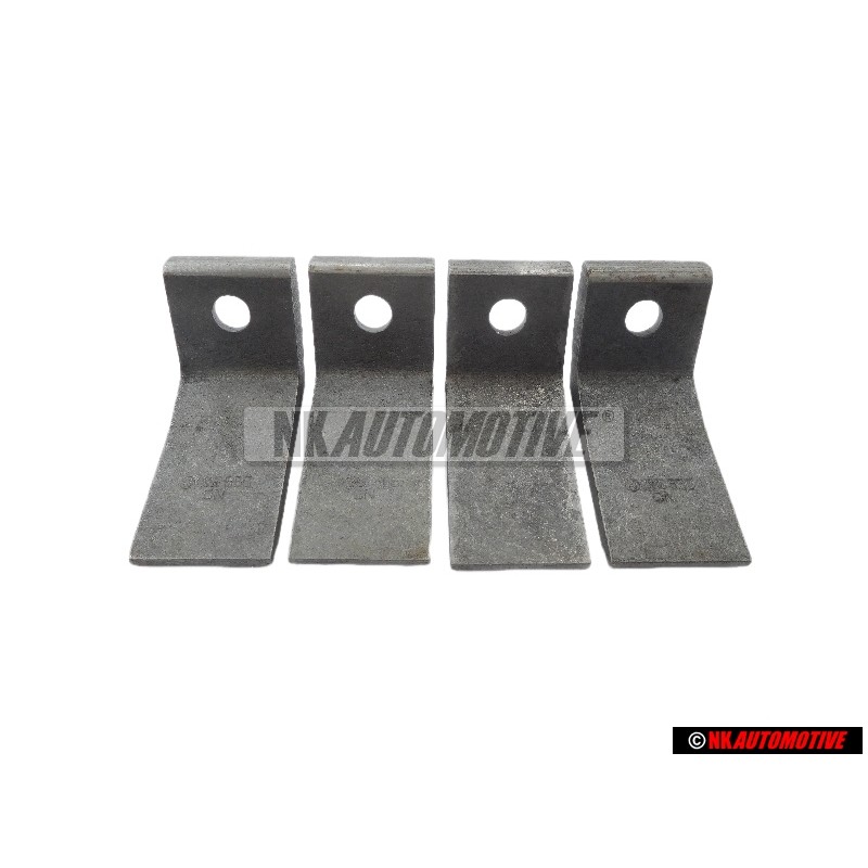 4x VW Original Placa De Fijacion Para Bisagra De Puerta - 191809653